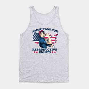 Americans for Reproductive Rights // Patriotic American Rosie the Riveter Feminist Tank Top